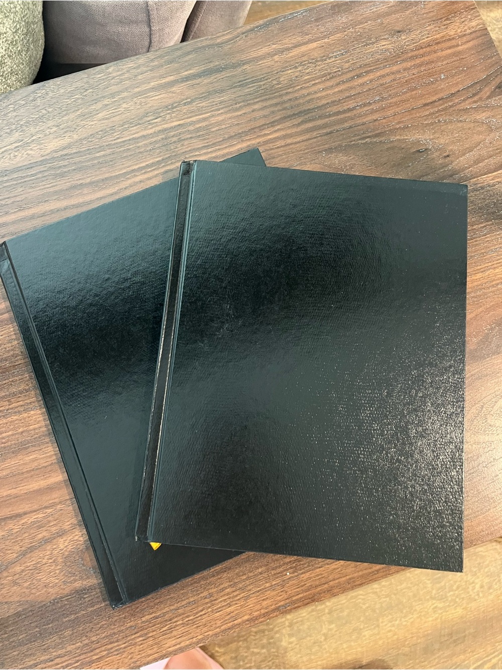 PACK OF 2 Classic Black Hardcover Journal — Professional Notebook